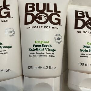 bulldog skincare for men.  new.
